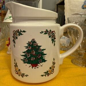 Festive Christmas Tree Pitcher